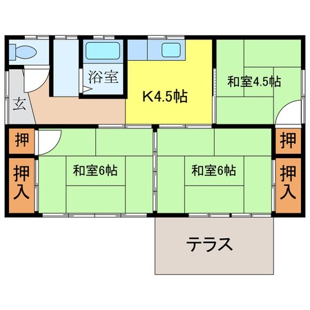 高松住宅の物件間取画像